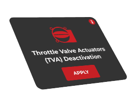 Throttle Valve Actuators Deactivation Card